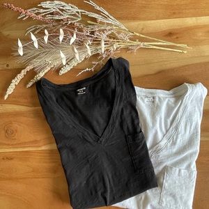 Madewell Bundle! Two (2) V-Neck Pocket Tank Tops